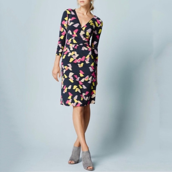 Boden Dresses & Skirts - Boden Elena Faux Wrap Bird Dress Size 8